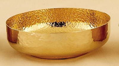 Gold Large Open Ciborium B-68 6 inch diameter bowl Host